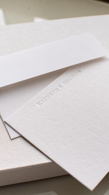 Minimal and tactile, made for Kathryn.
#letterpressph #letterpress #notecardsph #letterpresslove