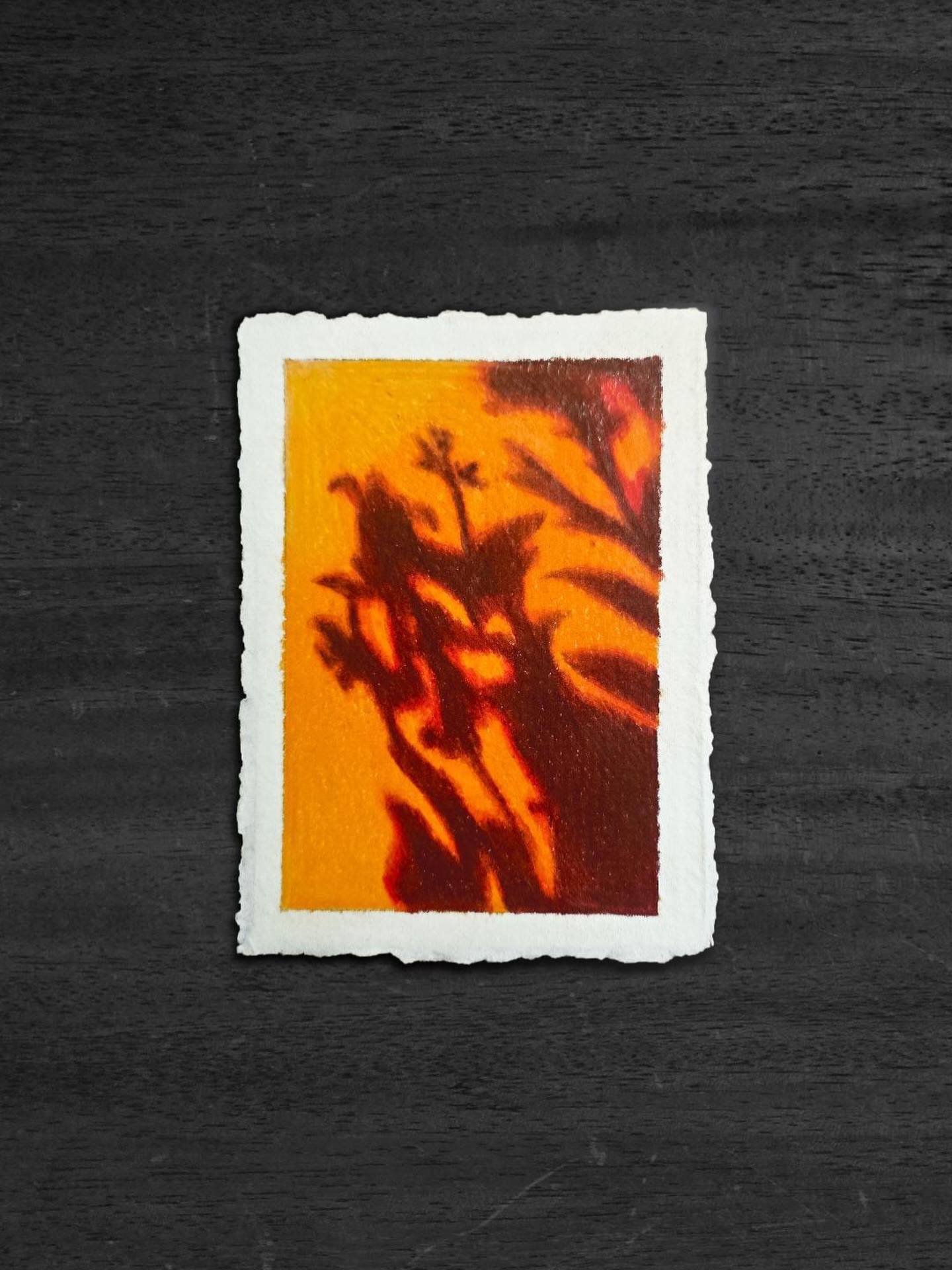 Colored pencils, but elevated almost like paint ✨ Artist @bienartstudio 

#cottonragpaper #handmadepaper #decklededge