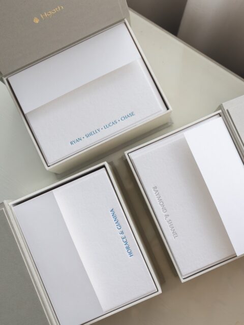 A returning client, after having her own notecards made with us, came back to order a set for her friends—custom letterpress notecards they can actually use, simple in design yet quietly luxurious in hand. ✨

#letterpress #letterpressph #notecardsph #brideandbreakfastph