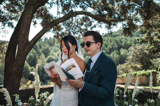 A beautiful intimate wedding in Barcelona, Spain—and our vow booklet-inspired design made it into missalette form! 🤍
A father and daughter dropped by our place—full disclosure: we operate online and don’t accept walk-ins. But that day, timing just worked.
The bride really wanted a handmade cotton paper for her missalette booklets—a project we don’t offer—but her sister worked with us to have it custom made, inspired by the approach we take with our vow booklets. They needed it ASAP. A quick chat, negotiation, a feel of the paper, a few computations… and just like that: decision made, cash paid.
A rare exception, and a sweet reminder that sometimes wedding decisions only need good conversation, paper you can feel, and a little trust. ✨
#brideandbreakfast #brideandbreakfastph #weddingph #invitationph